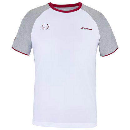 T-shirt Babolat Replica Crew Neck Tee Lebron Blanc/Gris
