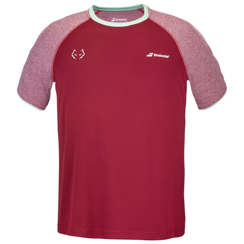 T-shirt Babolat Crew Neck Tee Lebron Rouge