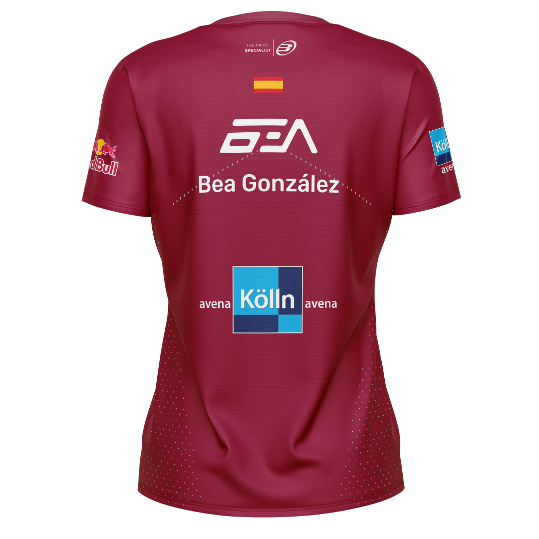 T-shirt Bullpadel Etico Replica Gonzalez Rouge Femme