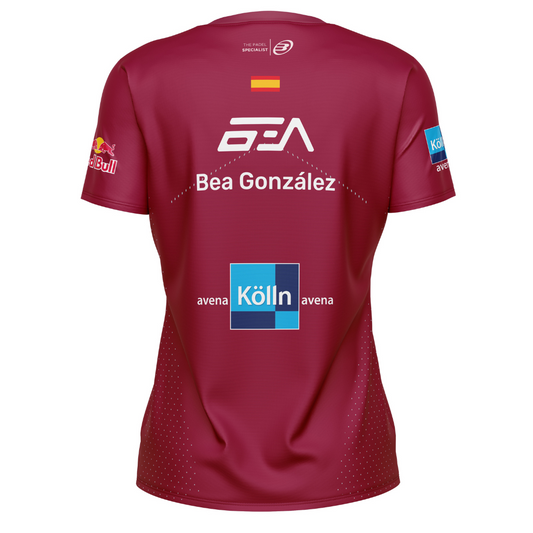 T-shirt Bullpadel Etico Replica Gonzalez Rouge Femme