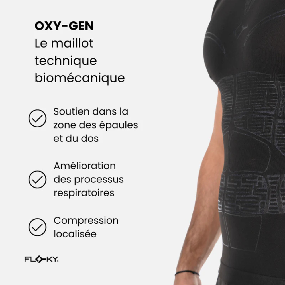 T-shirt de Compression Floky Oxy-Gen Blanc