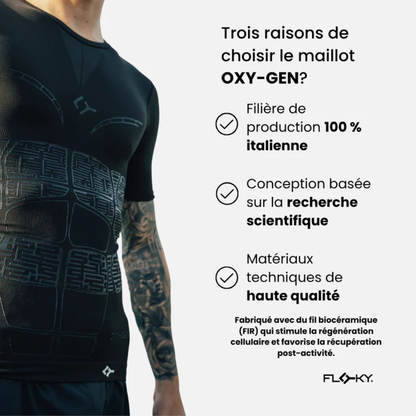 T-shirt de Compression Floky Oxy-Gen Blanc