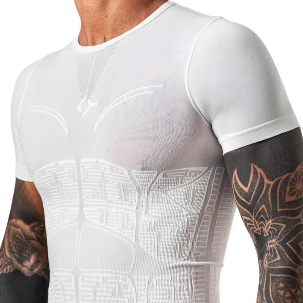 T-shirt de Compression Floky Oxy-Gen Blanc