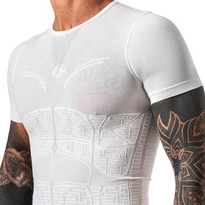 T-shirt de Compression Floky Oxy-Gen Blanc