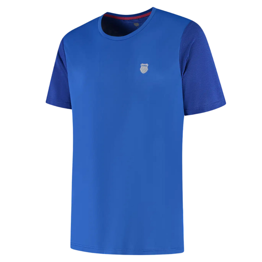 T-shirt K-Swiss Hypercourt Tee Jacquard Bleu