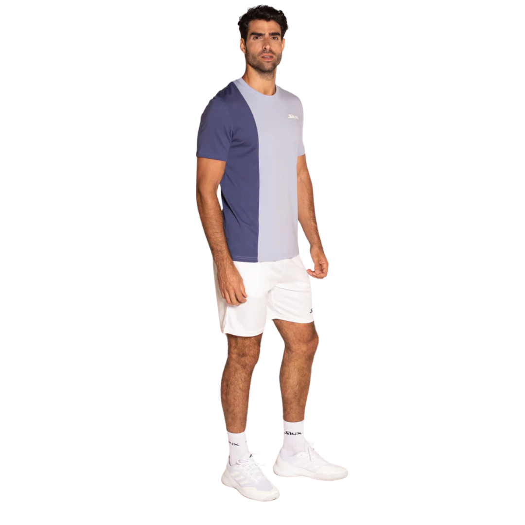 T-shirt Siux Cotton Court Bleu