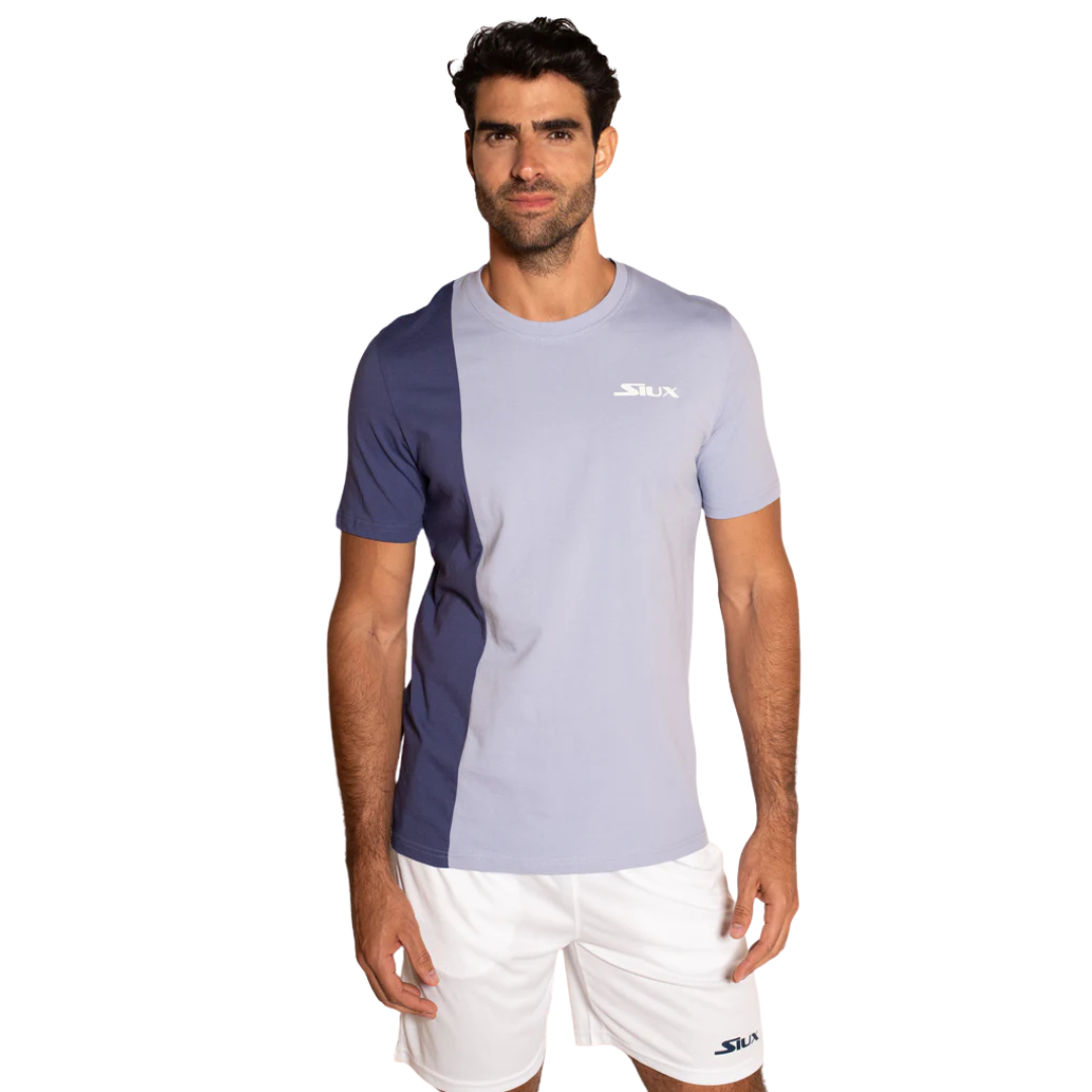 T-shirt Siux Cotton Court Bleu