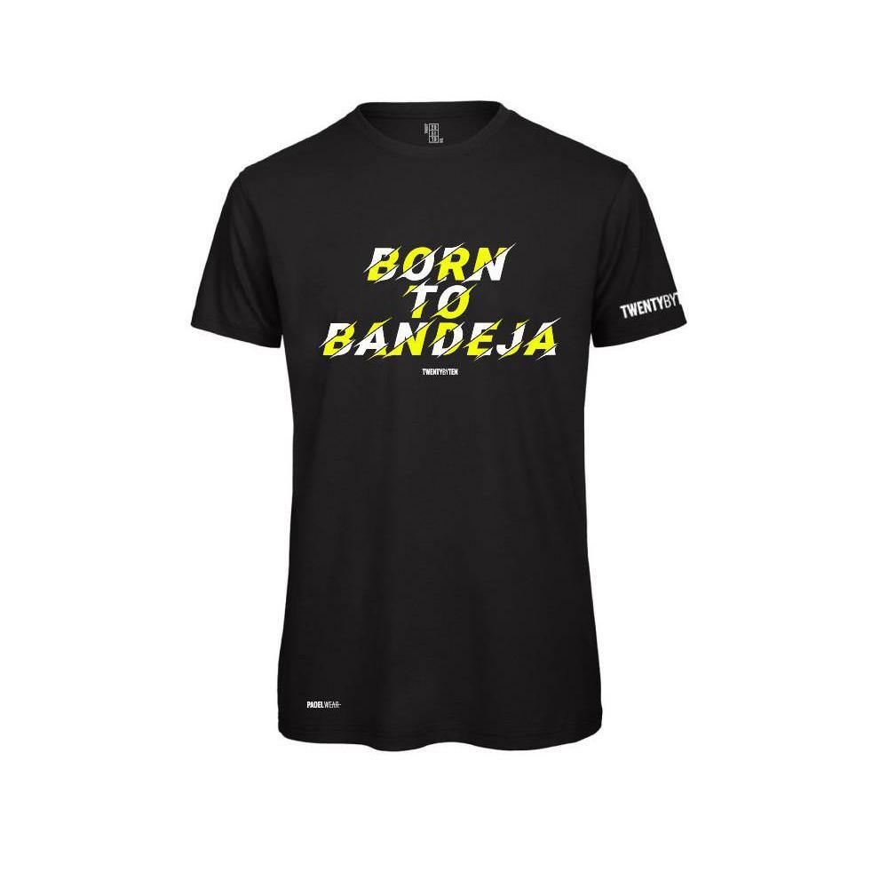 T-shirt TBT - Padel Wear® Born to Bandeja polyester noir