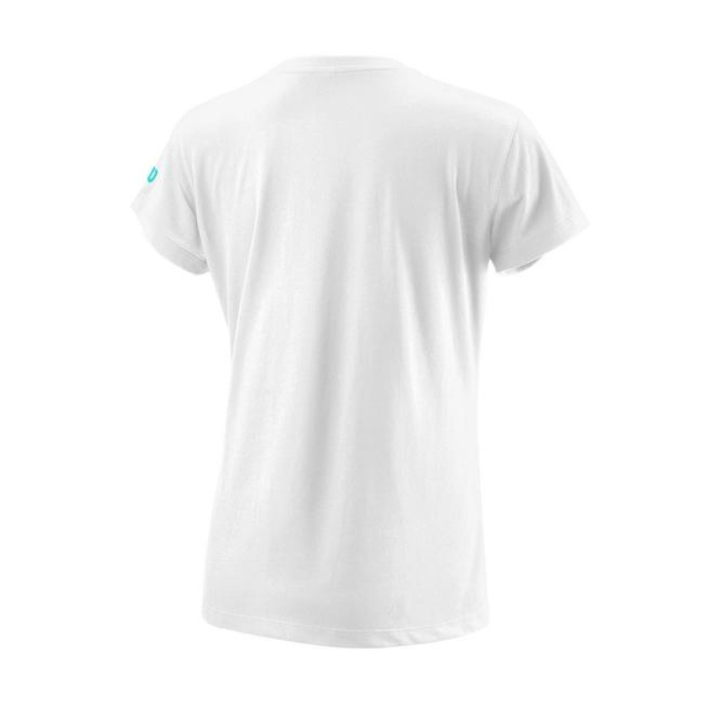 T-shirt Wilson Tracer Tech Tee Blanc Femme