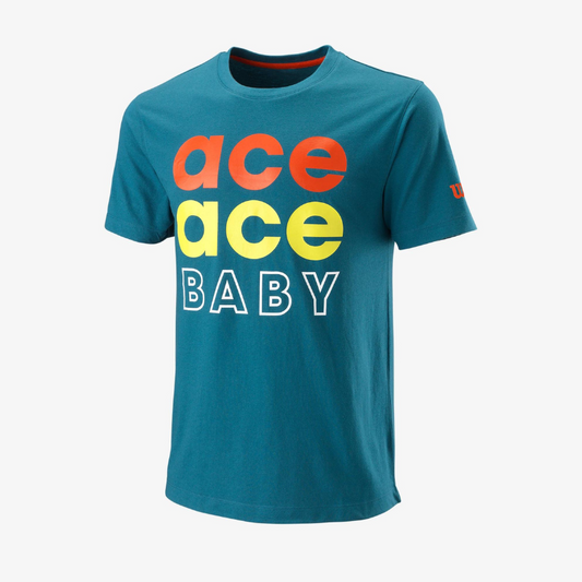 T-shirt Wilson Ace Tech bleu