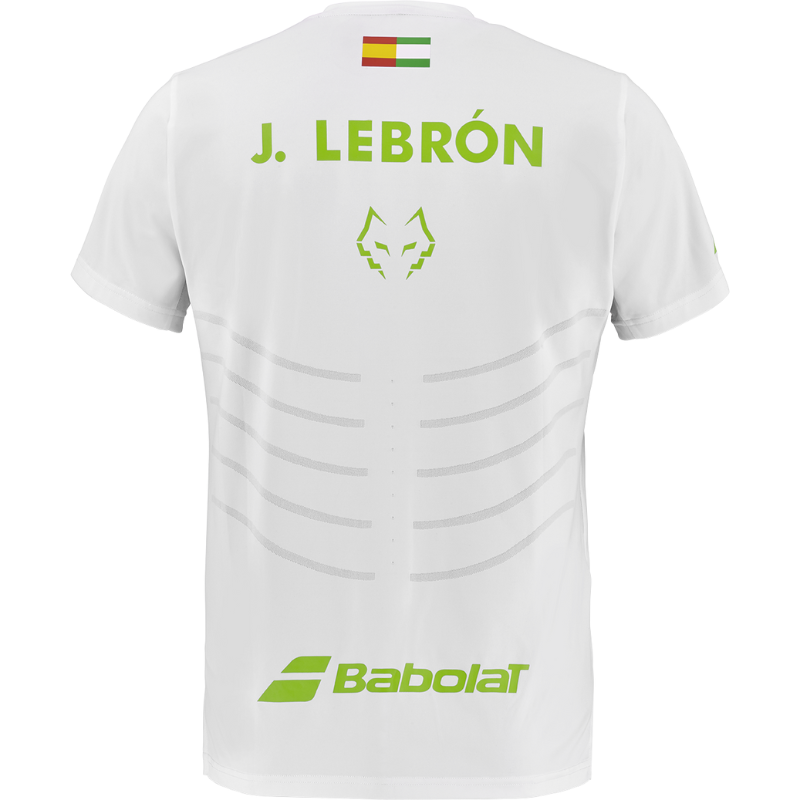 T-shirt Babolat Replica Crew Neck Tee Lebron Blanc