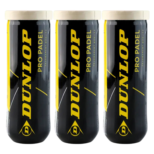 Tripack de 3 balles Dunlop Pro Padel