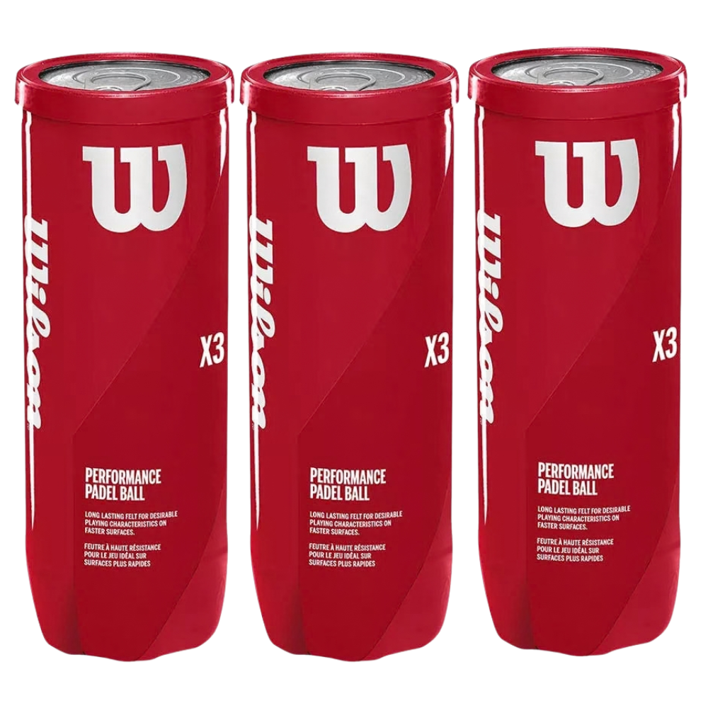 Tripack de 3 balles Wilson padel X3 - Esprit Padel Shop