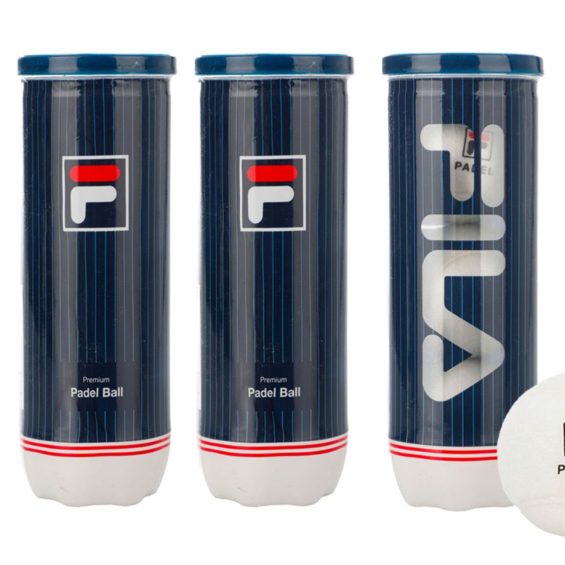 Tripack de 3 balles de padel Fila Premium Blanc