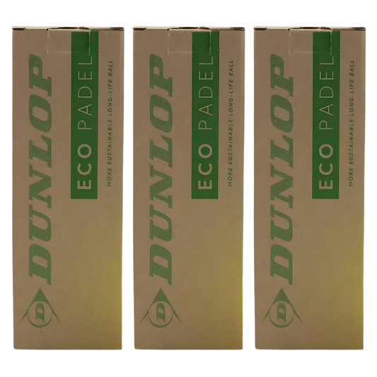 Tripack de 3 balles Dunlop Eco Padel