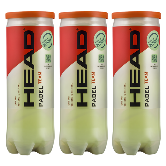 Tripack de 3 balles Head Padel Team