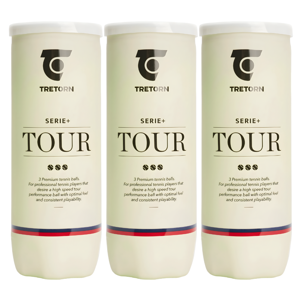 Tripack de 3 balles Tretorn Serie+ Padel Tour