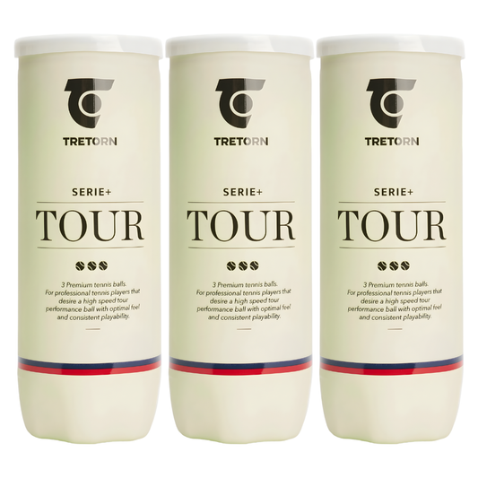 Tripack de 3 balles Tretorn Serie+ Padel Tour