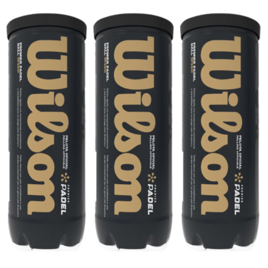Tripack de 3 balles de padel Wilson Premier Padel Speed