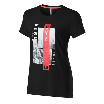 T-shirt Wilson Aerial Tech Noir Femme