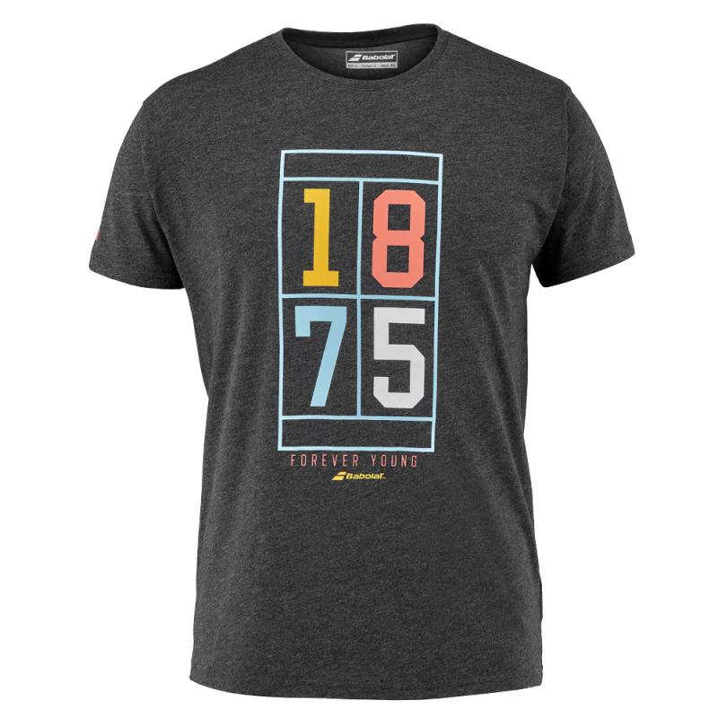 T-shirt Babolat Exercise Vintage Tee Noir