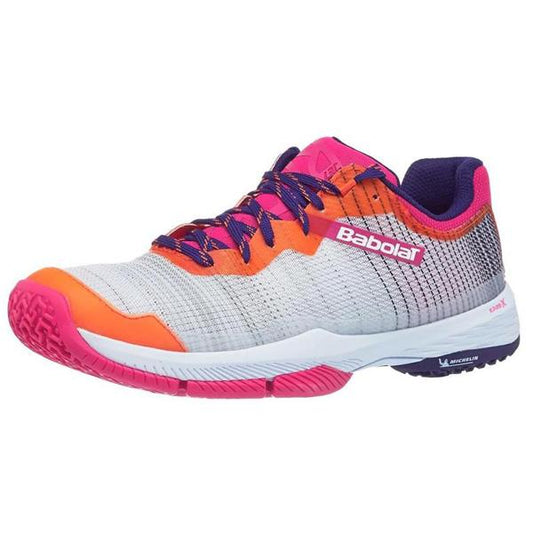 Chaussures de padel Femme Babolat Jet Ritma gris/rose