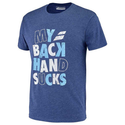 T-shirt Babolat Exercise Message Tee Bleu