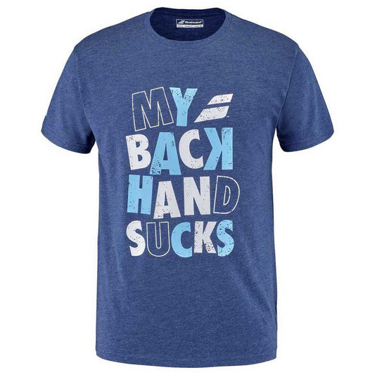 T-shirt Babolat Exercise Message Tee Bleu