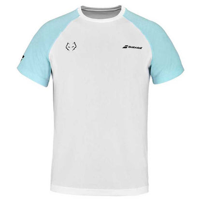 T-shirt Babolat Crew Neck tee Juan Lebron Blanc
