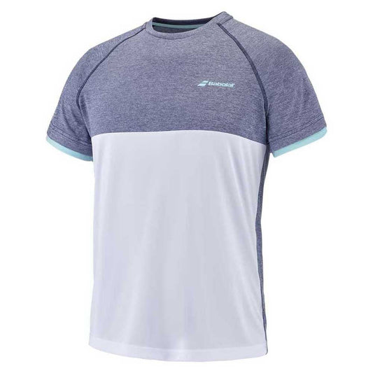 T-shirt Babolat Play Crew Neck Tee Blanc/Bleu