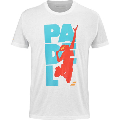 T-Shirt Babolat Padel Coton Tee Men blanc