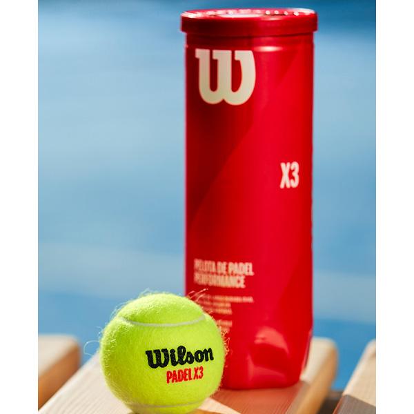 Tripack de 3 balles de padel Wilson Padel X3