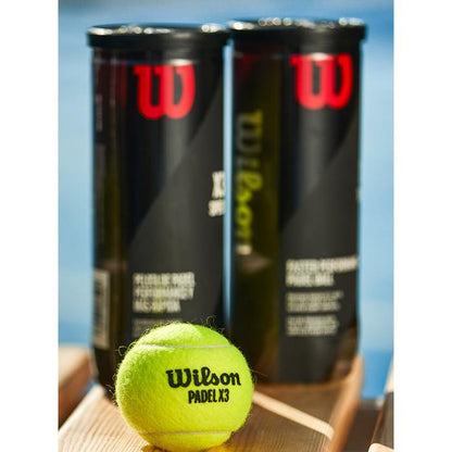 Carton de 24 tubes de 3 balles de padel Wilson Padel X3 Speed