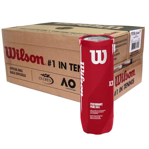 Carton de 24 tubes de 3 balles de padel Wilson Padel X3