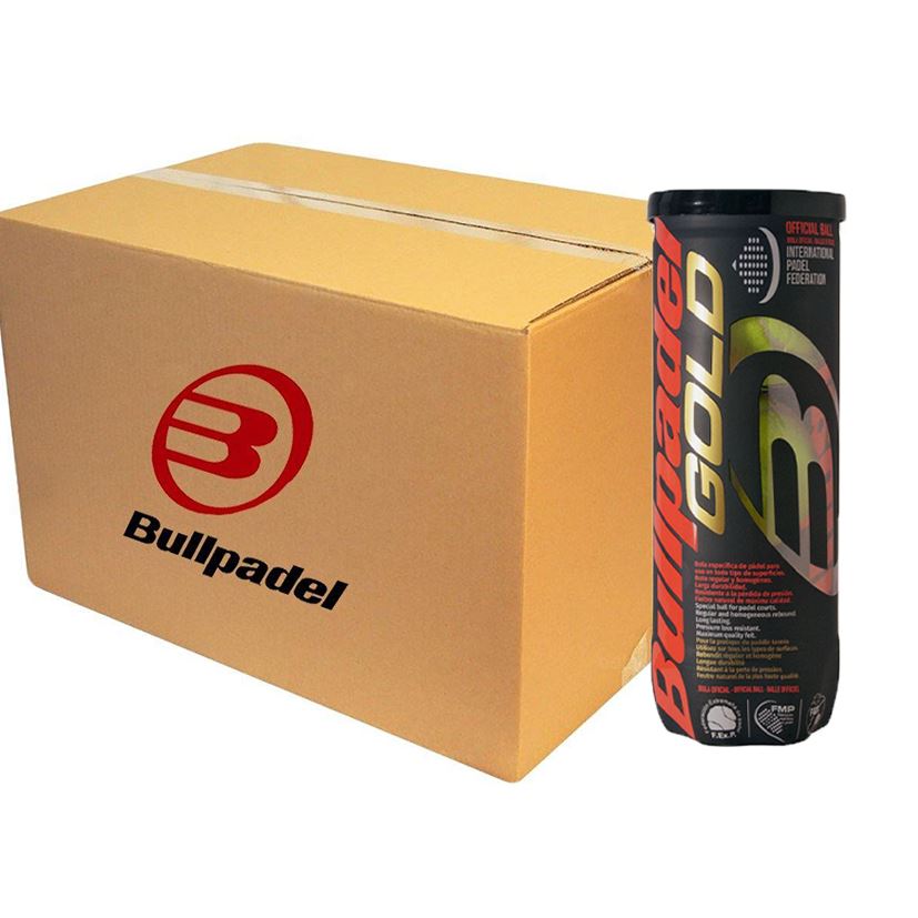 Carton de 24 tubes de 3 balles Bullpadel Gold