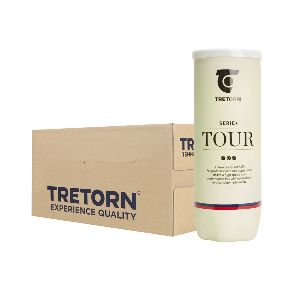 Carton de 24 tube de balles Tretorn Serie+ Padel Tour - Esprit Padel Shop