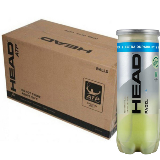 Carton de 24 tubes de 3 balles Head Padel Pro+