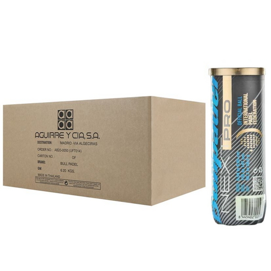 Carton de 24 tubes de 3 balles Bullpadel Next Pro