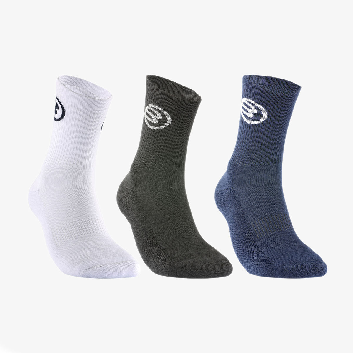 Chaussettes Bullpadel x3 BP-2209 blanc-noir-bleu