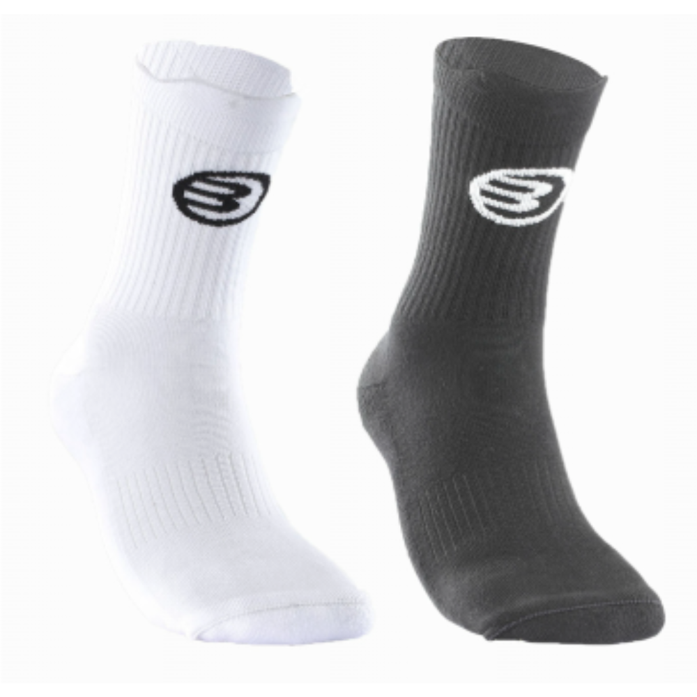 Chaussettes Bullpadel BP 263 Blanc/Noir x2