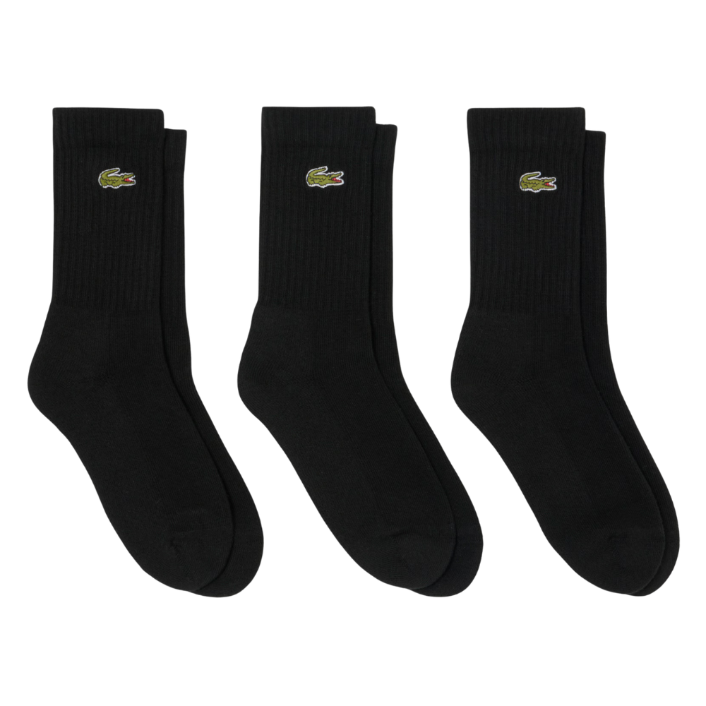 Chaussettes Lacoste Noir x3 - Esprit Padel Shop