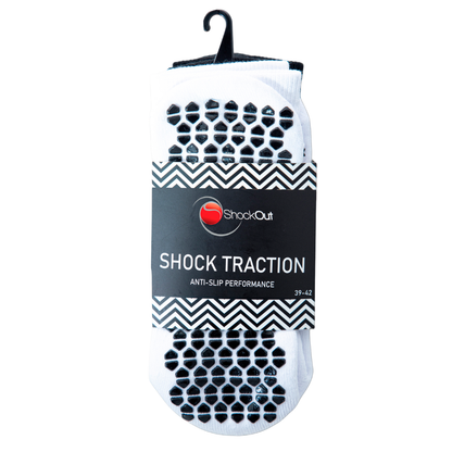 Chaussettes Shockout Shock Traction Noir/Blanc x2