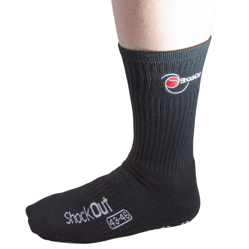 Chaussettes Shockout Shock Traction Noir/Blanc x2