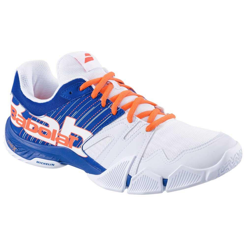 Chaussures de padel Homme Babolat Pulsa blanche/bleue