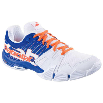 Chaussures de padel Homme Babolat Pulsa blanche/bleue