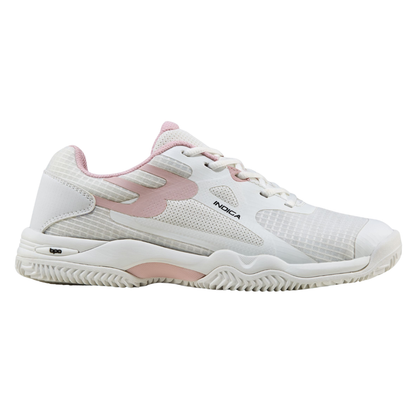 Chaussures de padel Femme Bullpadel Indiga 27V Blanc/Rose - Esprit Padel Shop