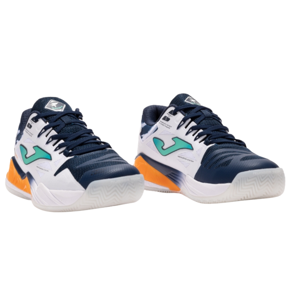 Chaussures de padel Homme Joma Spin Men 2632 Blanc/Orange