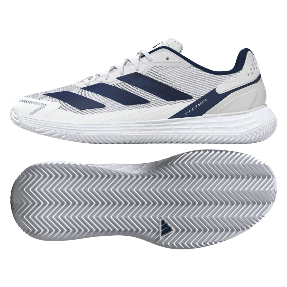 Chaussures de padel Homme Adidas Defiant Speed 2 Clay Blanc/Bleu