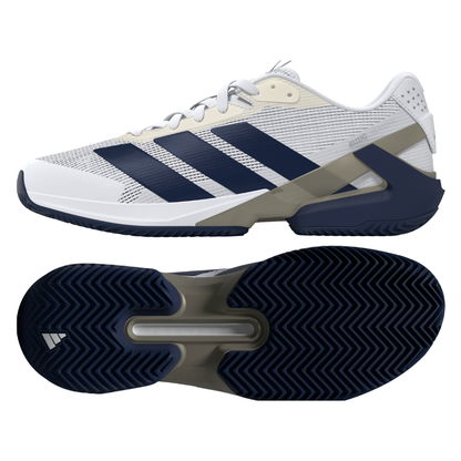 Chaussures de padel Homme Adidas Adizero Ubersonic 5 Clay Blanc/Bleu