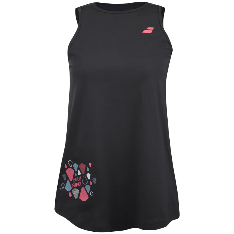 Débardeur Babolat Padel Cotton Tank Woman Noir